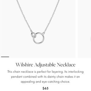 Gorjana Wilshire Silver Adjustable Necklace